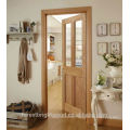 Interior living room 4 panel white oak wooden door mordern